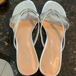 Appeal silver kitten heal sandal